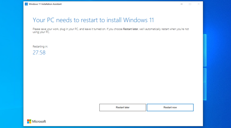 How to upgrade to windows 11 tutorial guide 11 restart message